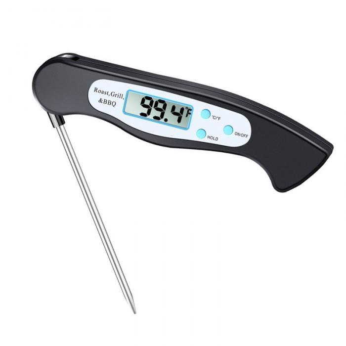 High Quality Foldable Food Thermometer Probe Digital BBQ Meat Kitchen